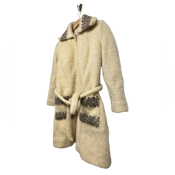 VINTAGE ICEWOOL Icelandic Chunky Cardian Sweater Nordic Norwegian Ski Jacket M - Picture 6 of 13